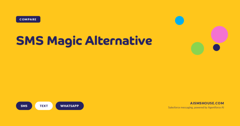 Your Salesforce admin comparing a mature SMS, text and WhatsApp messaging app with an Agentforce AI-native alternative