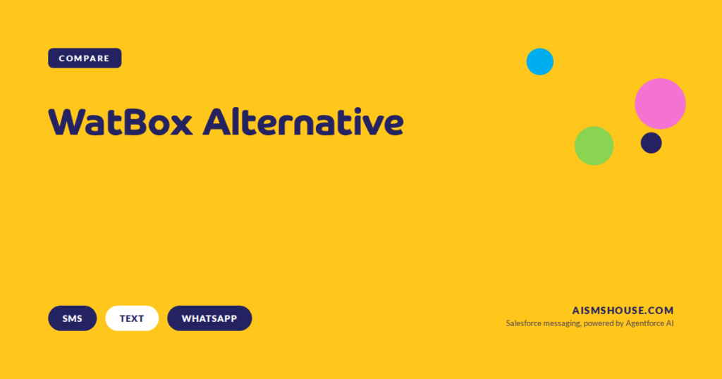Your Salesforce messaging dashboard comparing a single-channel WhatsApp-first approach against a multi-channel SMS, text and WhatsApp setup